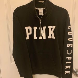 Pink Black Quarter Zip